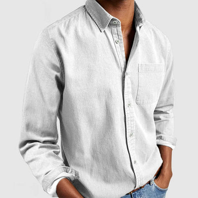 Ethan - Gentleman's Casual Cotton Basic Shirt