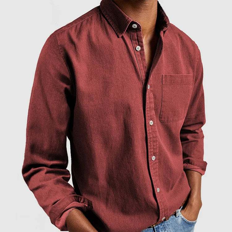 Ethan - Gentleman's Casual Cotton Basic Shirt